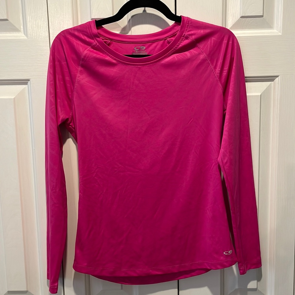 C9 by Champion Pink Long Sleeve Semi-fitted tee